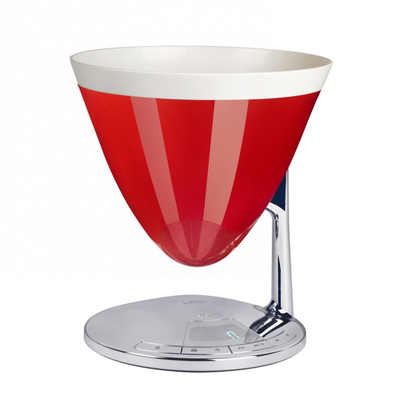 Elektroniczna waga z timerem Casa Bugatti Uma Red