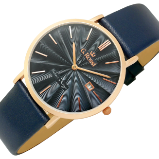 Zegarek Męski G.ROSSI 10853A-6F3 + BOX - 3
