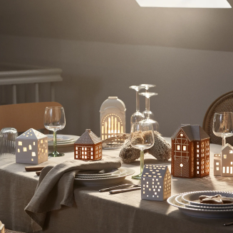 Latarnia na tealight Kähler Gingerbread Lighthouse Christmas Stable - 5