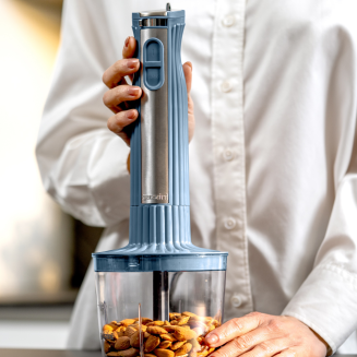 Blender ręczny z zestawem akcesoriów Guzzini Sous Chef kremowy - 4
