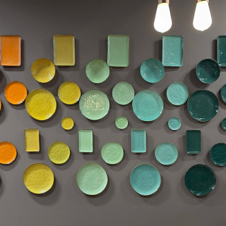 Rose&Tulipani | Zestaw 4 kubków śniadaniowych Concerto Ottanio - Niebiesko-zielony, 420 ml - 2