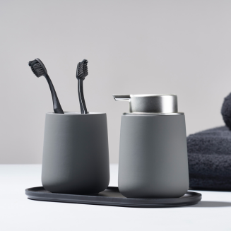 Kubek na szczoteczki do zębów Zone Denmark Nova Soft grey | SZYBKA WYSYŁKA 24H - 2