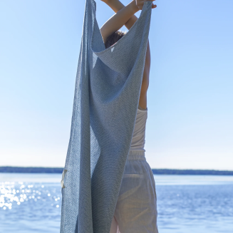  Lapuan Kankurit Terva towel white-rainy blue - 5