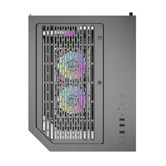 Obudowa komputerowa DARKFLASH FT350 + 5 wentylatorów ARGB (czarna) - 5