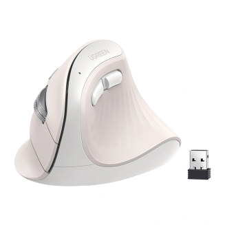 Mysz pionowa UGREEN MU008MINI BT 2.4G (biała) - 2