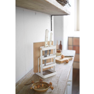  Yamazaki Tosca white knife and board stand - 3