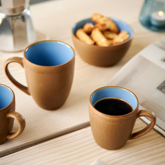 Bitz Wood Ocean mug with handle 300 ml - 4