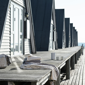 Ręcznik plażowy Zone Denmark Inu Soft Grey 100x180 cm - 2