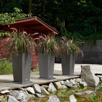  Lechuza Cubico Cottage 30 planter | 40 granite - 7