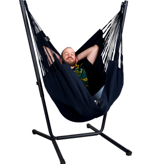 Fotel hamakowy ze stojakiem La Siesta Fiji Organic Onyx Comfort - 2