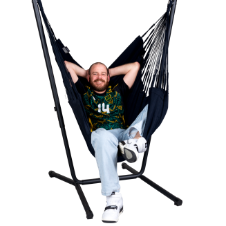 Fotel hamakowy ze stojakiem La Siesta Fiji Organic Onyx Comfort - 3