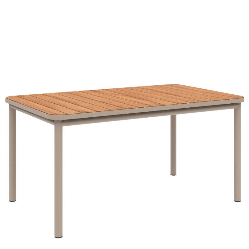 Stół ogrodowy SACKit Kirra Teak Table Taupe 150x90 cm