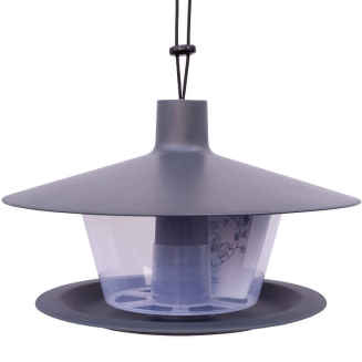 PLASTIA FINCH Karmnik dla ptaków 28.5x28.5 cm szary - 2