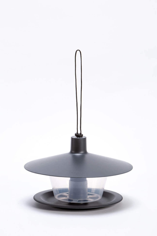 PLASTIA FINCH Karmnik dla ptaków 28.5x28.5 cm szary