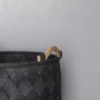 Kosz na pranie Aquanova Amy Dark Grey - 4