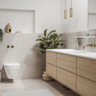 Zone Denmark Rim White Bathroom Shelf 44cm - 3