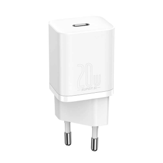 Ładowarka sieciowa Baseus Super Si Quick Charger 1C 20W z przewodem USB-C do Lightning 1m (biała) - 4