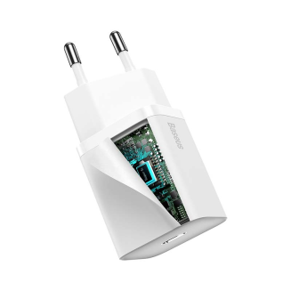Ładowarka sieciowa Baseus Super Si Quick Charger 1C 20W z przewodem USB-C do Lightning 1m (biała) - 5