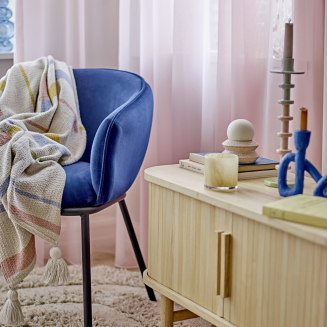 Krzesło Bloomingville Cortone Blue - 7
