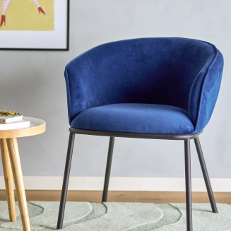 Krzesło Bloomingville Cortone Blue - 5