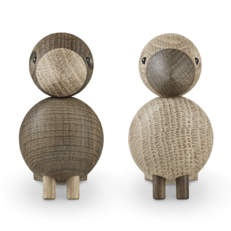 Figurki drewniane Kay Bojesen Lovebirds - 2 sztuki - 3