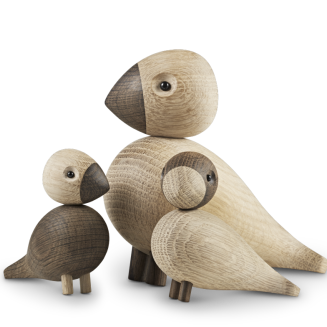 Figurki drewniane Kay Bojesen Lovebirds - 2 sztuki - 6