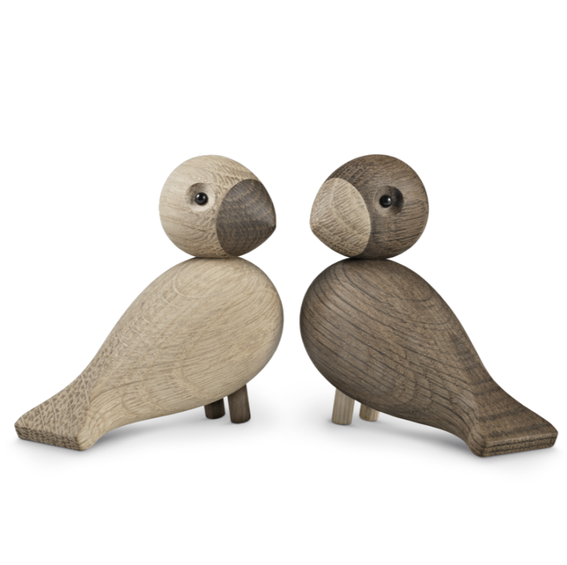 Figurki drewniane Kay Bojesen Lovebirds - 2 sztuki