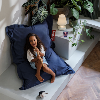 Pufa dla dzieci Fatboy Junior Canvas Crown Blue 130x100 cm - 6