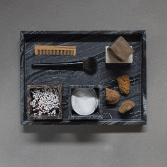 Taca łazienkowa Mette Ditmer Denmark Marble Large Black - 7