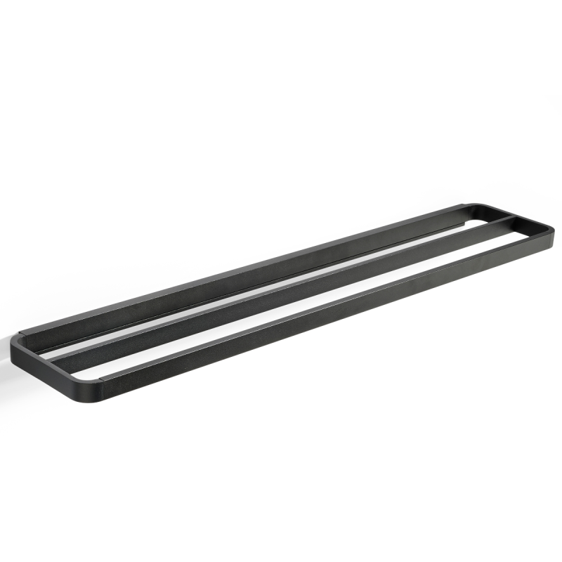 Reling podwójny na ręczniki Zone Denmark Rim Black 70 cm