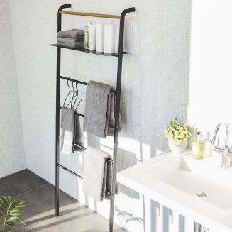 Stojak na ubrania lub ręczniki Yamazaki czarny - 4