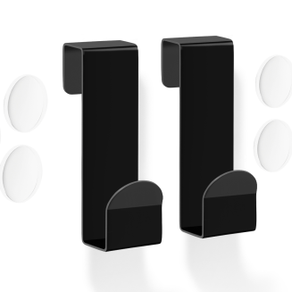 Zestaw 2 wieszaków kabinowych na ręczniki Zack Mitor czarny - 2