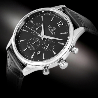 Zegarek Męski Giewont Chronograph Sapphire Czarno Srebrny GW6310-A2 - 2