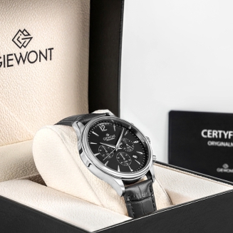 Zegarek Męski Giewont Chronograph Sapphire Czarno Srebrny GW6310-A2 - 7