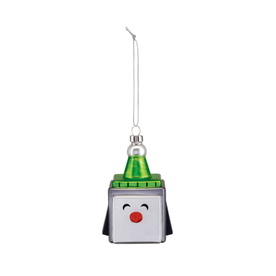 Alessi Cubik Penguin Christmas bauble