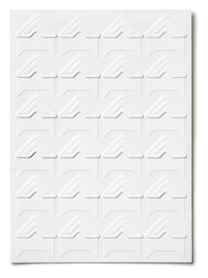 Fotoalbum - Narożniki do montażu zdjęć białe 48 szt | PRINTWORKS