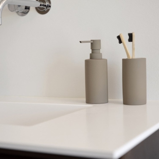 Kubek na szczoteczki do zębów Zone Denmark Solo Taupe - 2