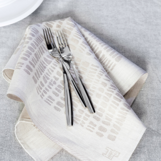  Lapuan Kankurit Kaarna napkin white-linen 48x48 cm - 2