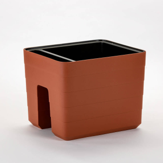 Balkonowa donica samo-nawadniająca Urbalive Berberis cynamonowy 26x30 cm - 2