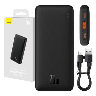 Powerbank Baseus Airpow 10000mAh 20W (czarny) - 10