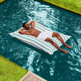 Pufa pływająca Fatboy Floatzac Stripe Stripe Azur 180x134 cm - 10