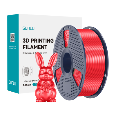  Filament SUNLU PLA+ Silk 1.75mm 1kg (red)