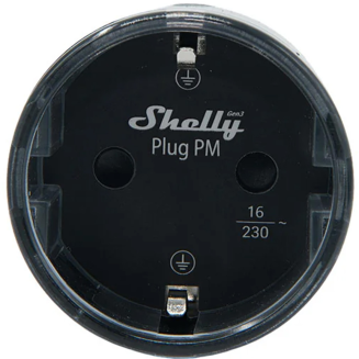 Inteligentne gniazdko 13A Shelly Plug PM Gen3 Matter czarny - 2