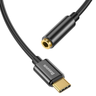 Adapter audio Baseus L54 USB-C + mini jack 3,5mm (czarny) - 3