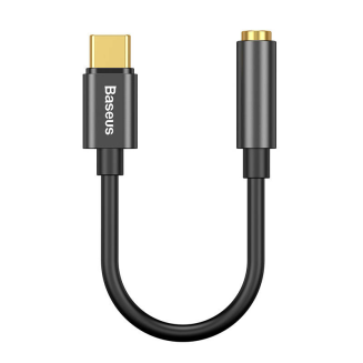 Adapter audio Baseus L54 USB-C + mini jack 3,5mm (czarny) - 2