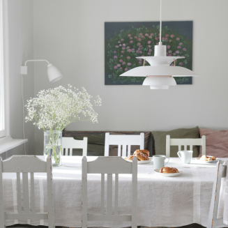 Obrus-narzuta Lapuan Kankurit Usva linen-white 150x260 cm - 4