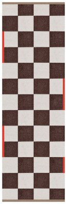 Chodnik Mette Ditmer SQUARE All-Round Brown 77×240 cm