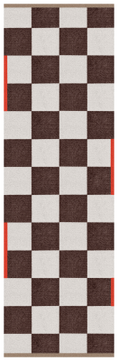 Chodnik Mette Ditmer SQUARE All-Round Brown 77×240 cm