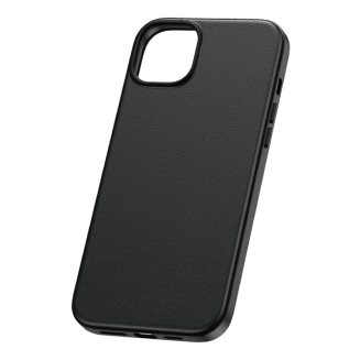 Etui BASEUS Fauxther Series do iPhone 15 Plus (czarne) - 2
