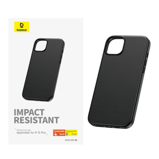  BASEUS Fauxther Series Case for iPhone 15 Plus (Black) - 3